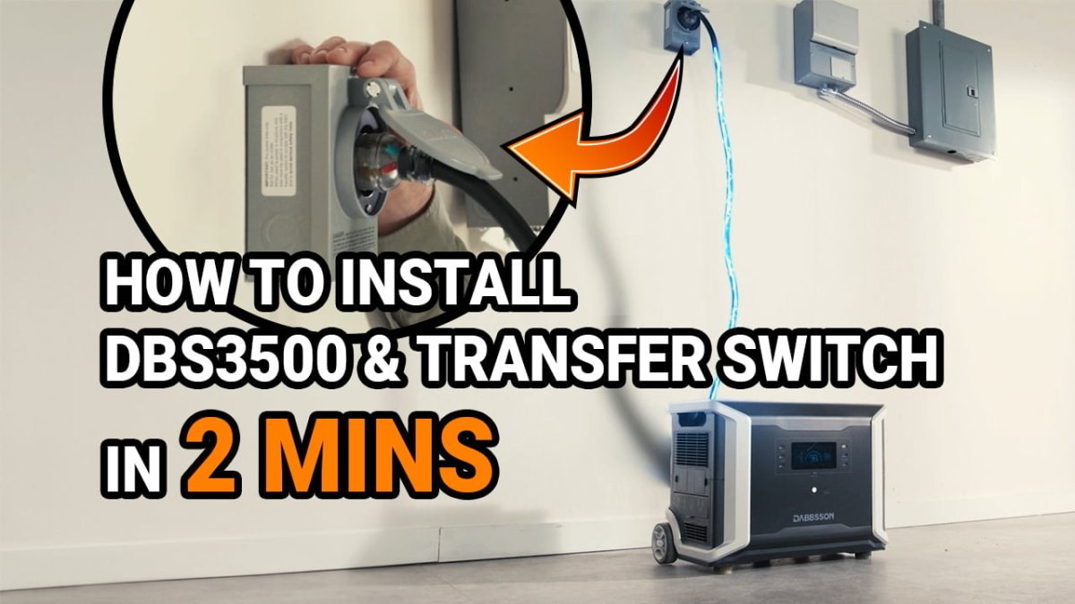 How to Connect DBS3500 Portable Power Station to an Electric Panel