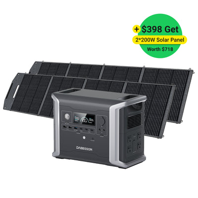 DBS1300+2*DBS200S Solar Generator Prime Day Deal Save $620,Solar batteries,solar generator