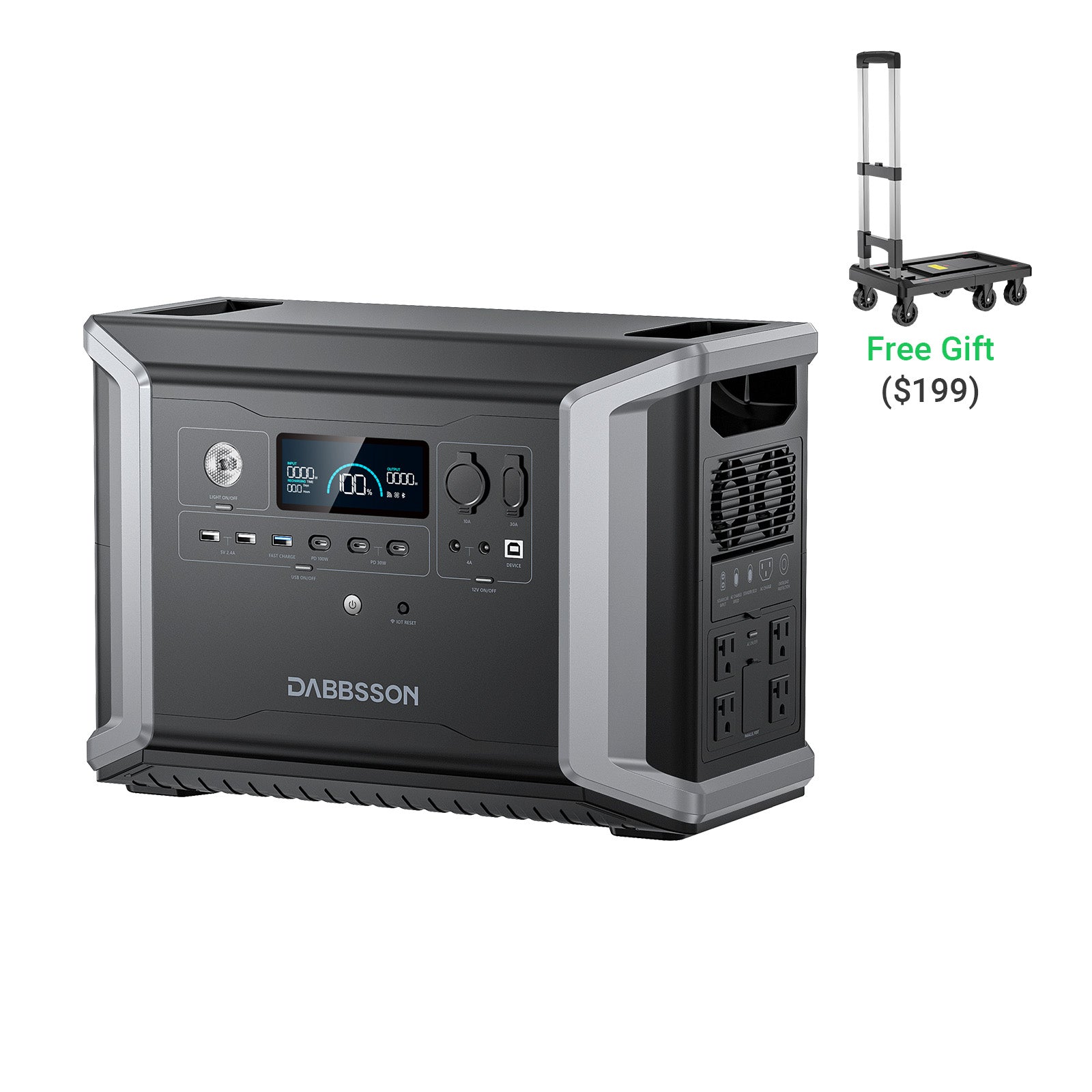 Dabbsson EV Semi-solid State LiFePO4 Home Battery Backup Power 