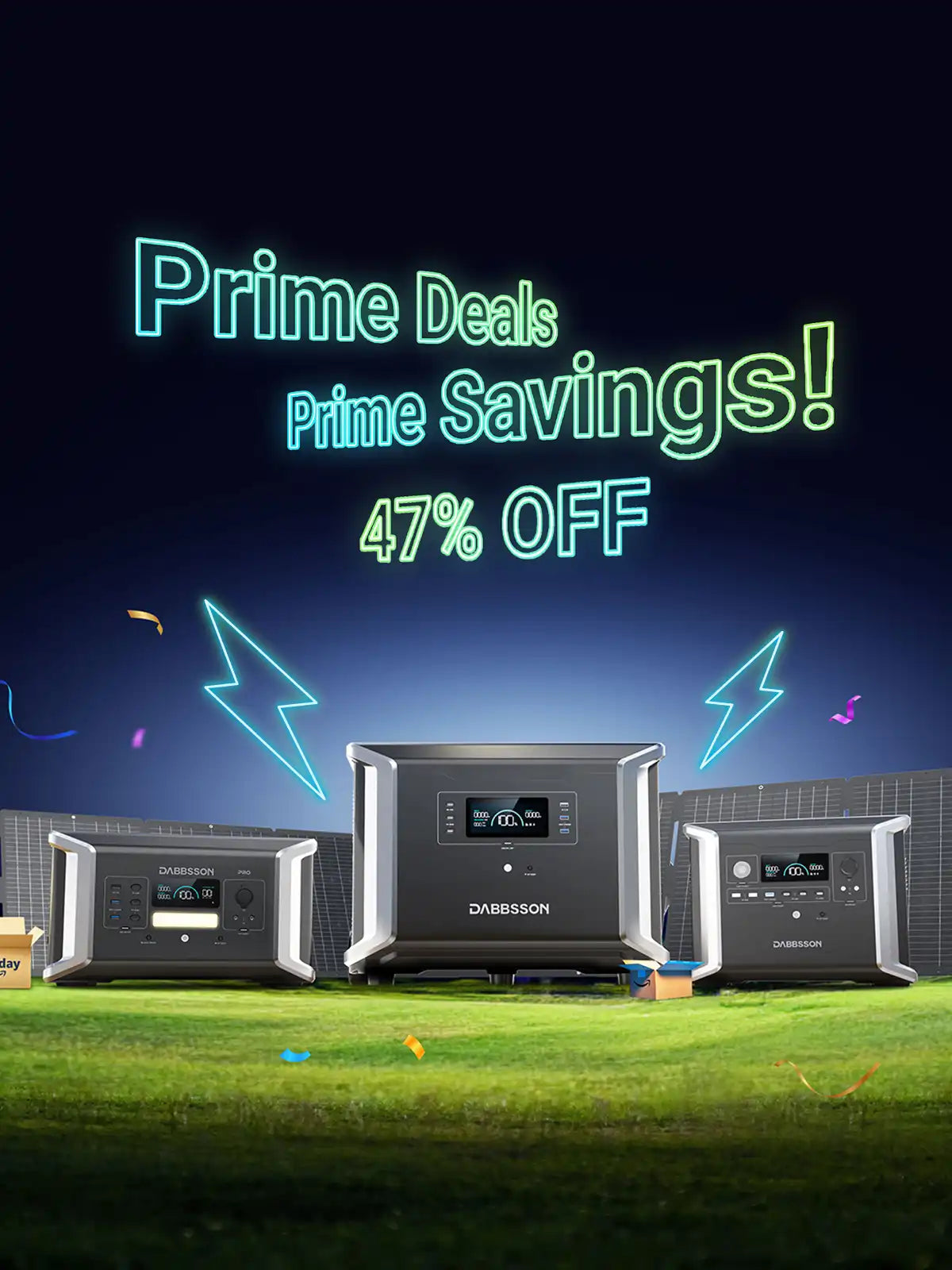 Prime Day sale on portable power stations, backup batteries and solar panels up to 47% off