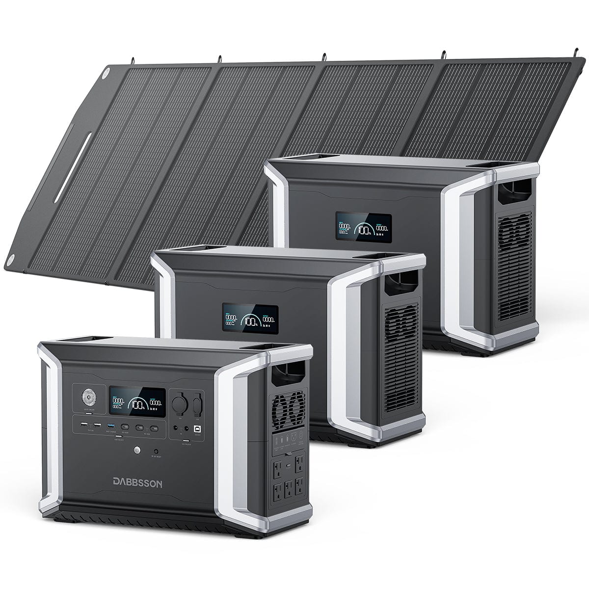 Portable Power Station DBS2300 with 200W Solar Panel | 5330Wh