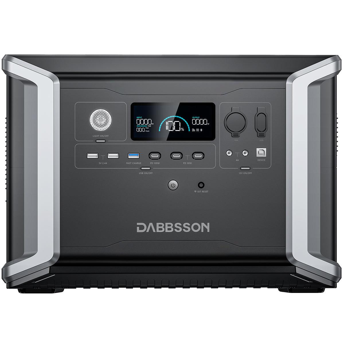 Dabbsson DBS2300 Plus Solar Generator - 2330Wh | 2200W | 420W - Dabbsson US